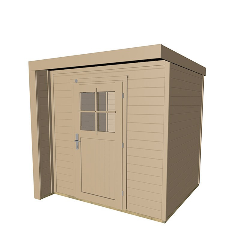 WEKA - Design Shelter 262 Einfache Tür - Rohe Optik - 2,05 x 2,09 x 2,18 m