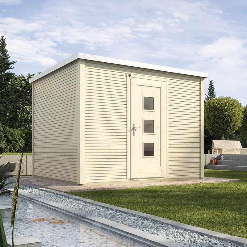 WEKA - Design Shelter 413 - Raw aspect - 2,50 x 2,50 x 2,44 m