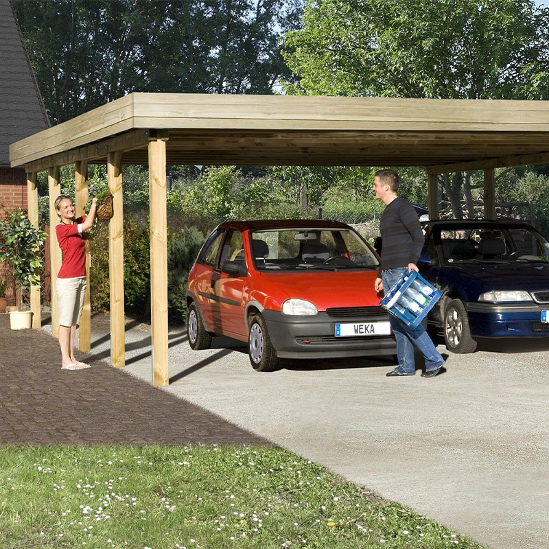 WEKA - Double Vehicle Garage Shelter 609 - 8.12 x 6.04 x 2.14 m
