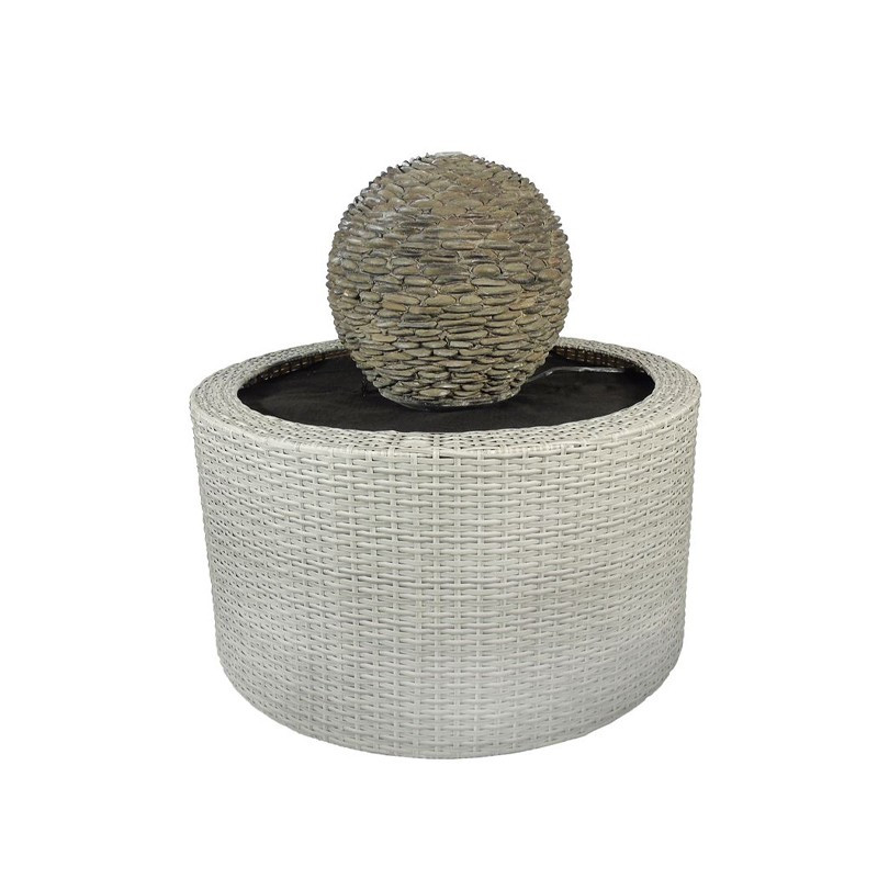 Conteneur Decowall Wicker VII gris - 90L - Ubbink