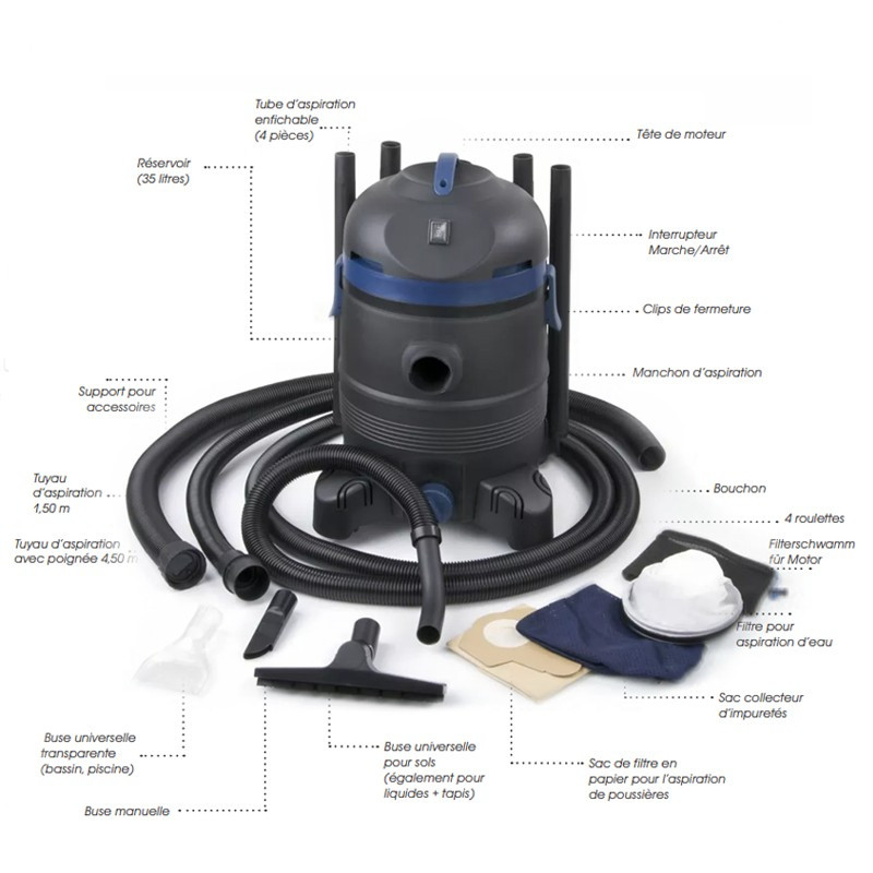 4 in 1 VACUPROCLEANER MAXI - 35 L - Ubbink