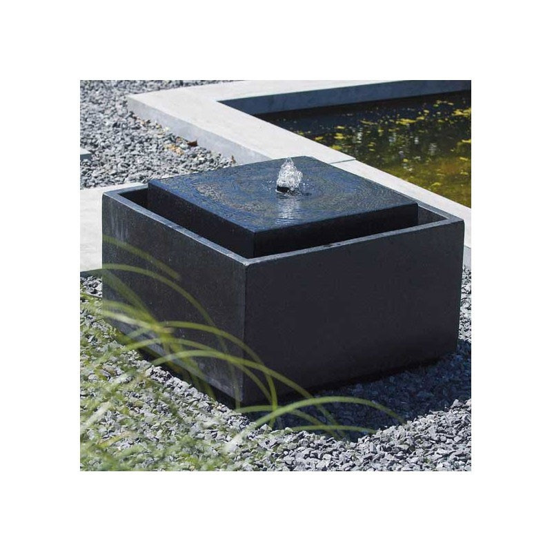 Quadratischer Teich Sonora mit Springbrunnen - - Ubbink