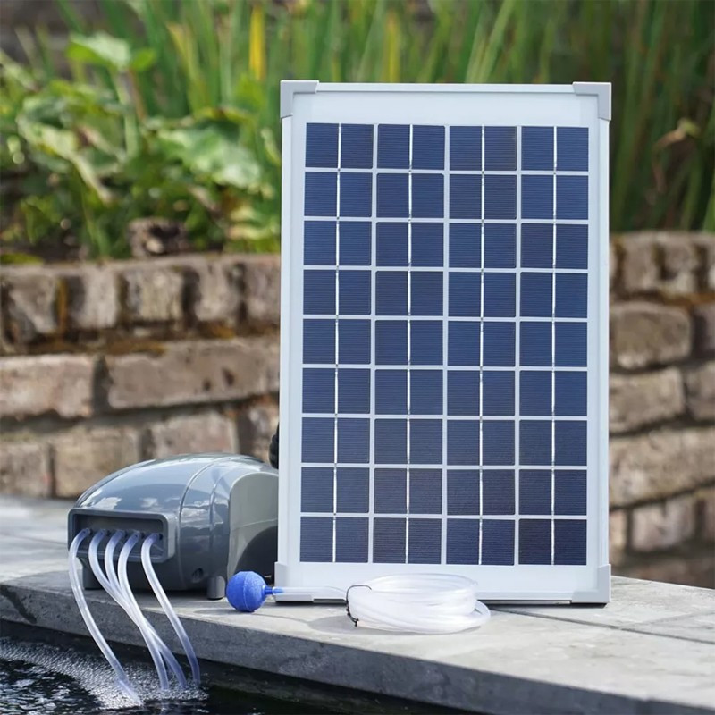Pompe à air solaire Ubbink Air Solar 600l/h pour bassin jusqu'à 5000 litres