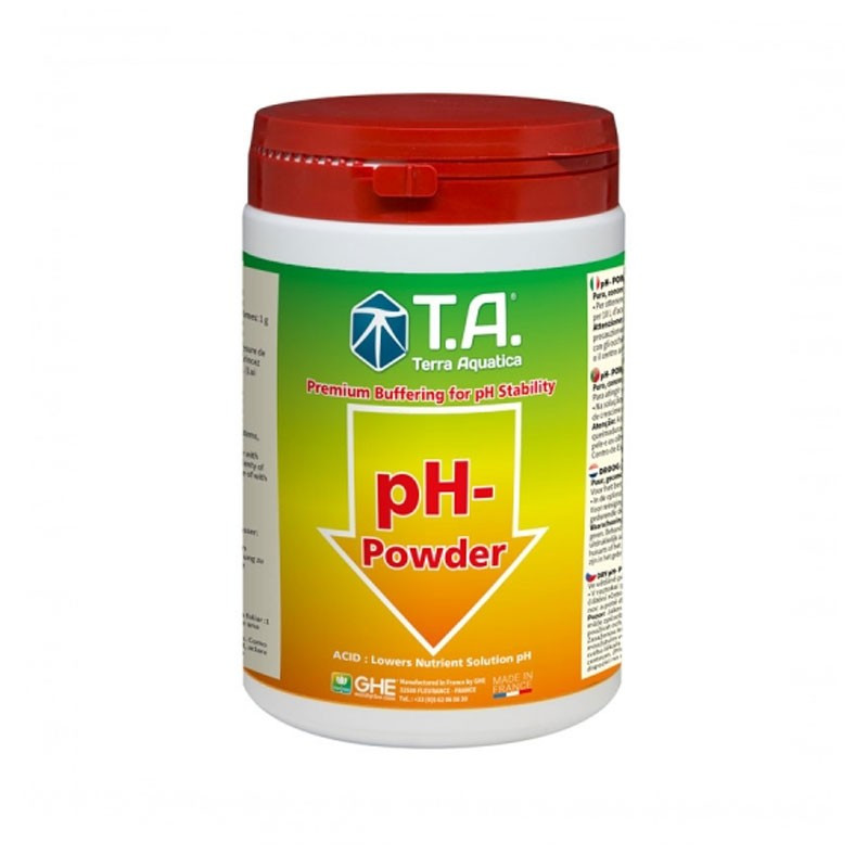 Ph Down Sec 250 g - GHE The powdered ph minus lowers the ph