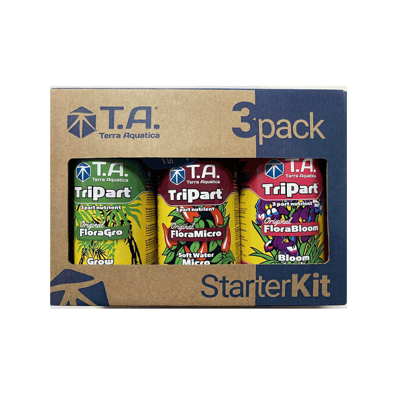 TriPack Hard Water Engrais Flora Serie 500ml - Terra Aquatica GHE