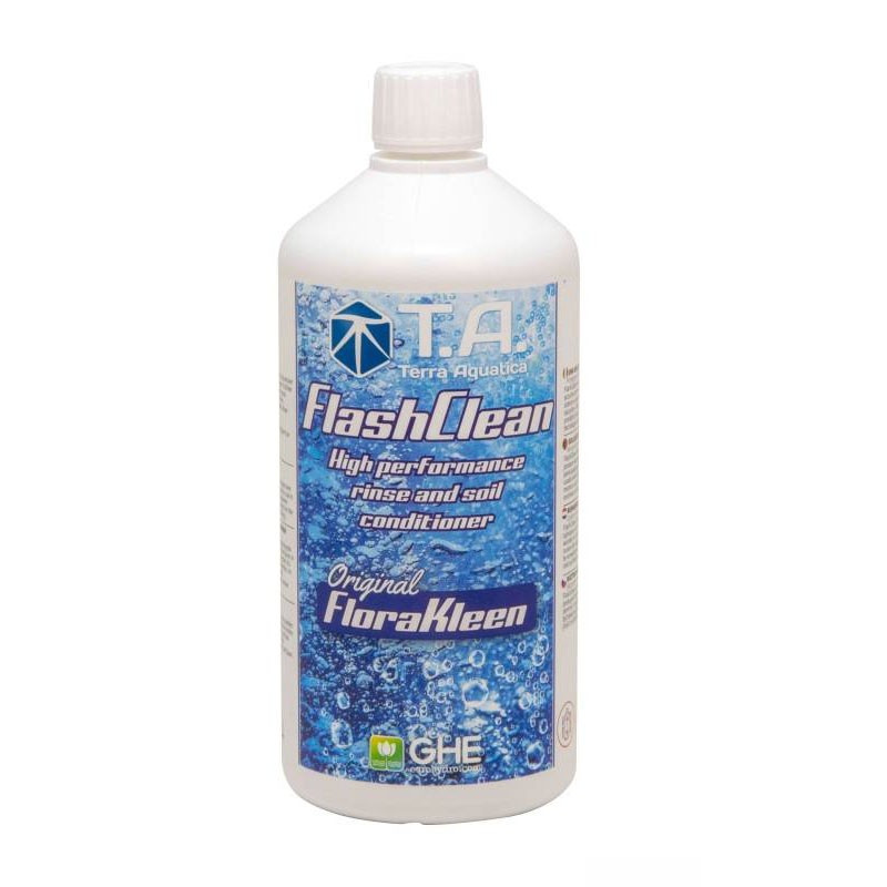 Flashclean (Florakleen) 1L - Terra Aquatica GHE - solução de lavagem de fertilizantes