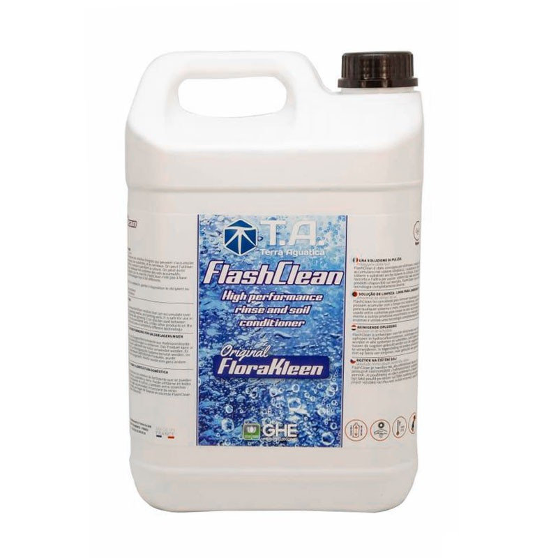Flashclean (Florakleen) 5L - Terra Aquatica GHE - Soluzione di risciacquo per fertilizzanti