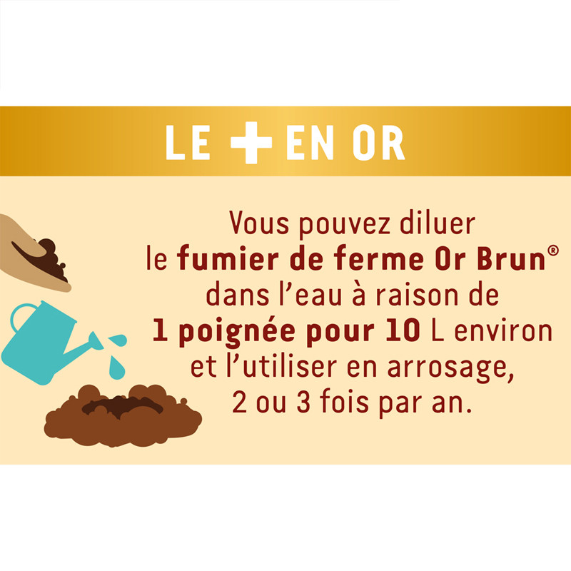 Fertilisant - 15kg - Fumier de Ferme - Or Brun