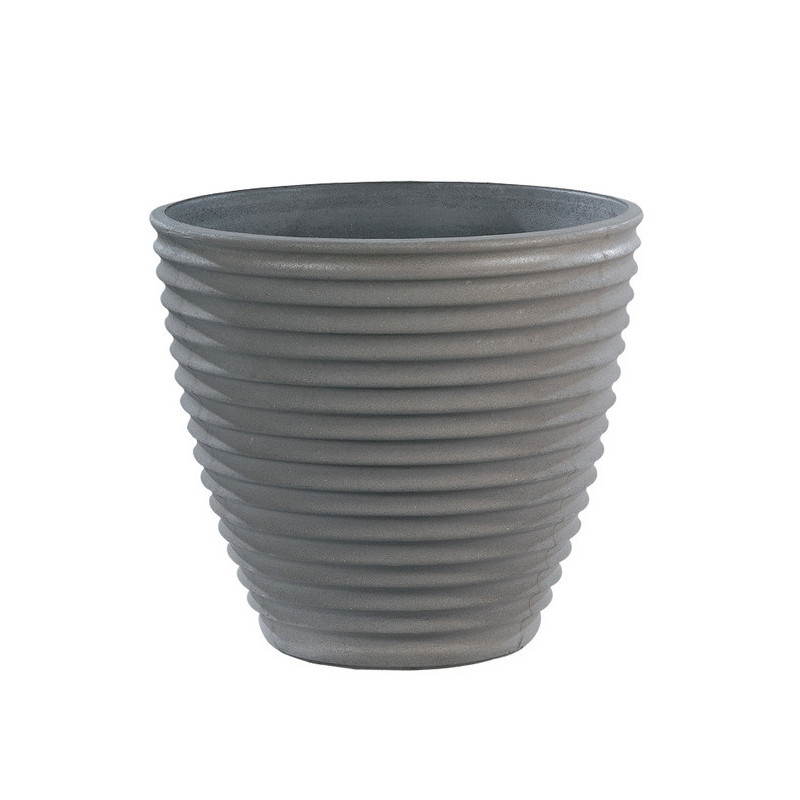Vase cannelé nova - H 52cm - Anthracite – Hairie-Grandon
