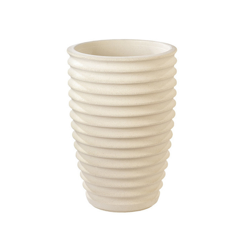 Vase geriffelt nova 280 - H 52cm - Weiß - Hairie-Grandon