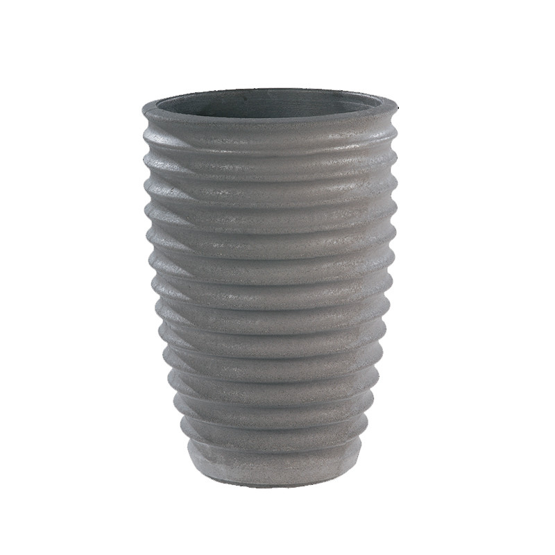 Vase cannelé nova 280 - H 52cm - Anthracite – Hairie-Grandon