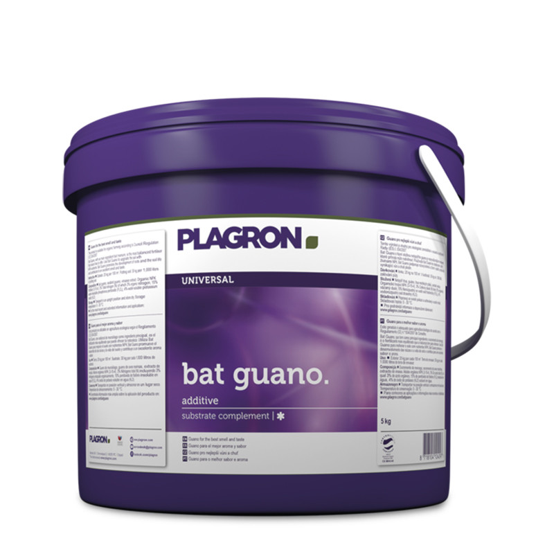 engrais biologique Bat Guano 5L - Plagron , guano chauve souris