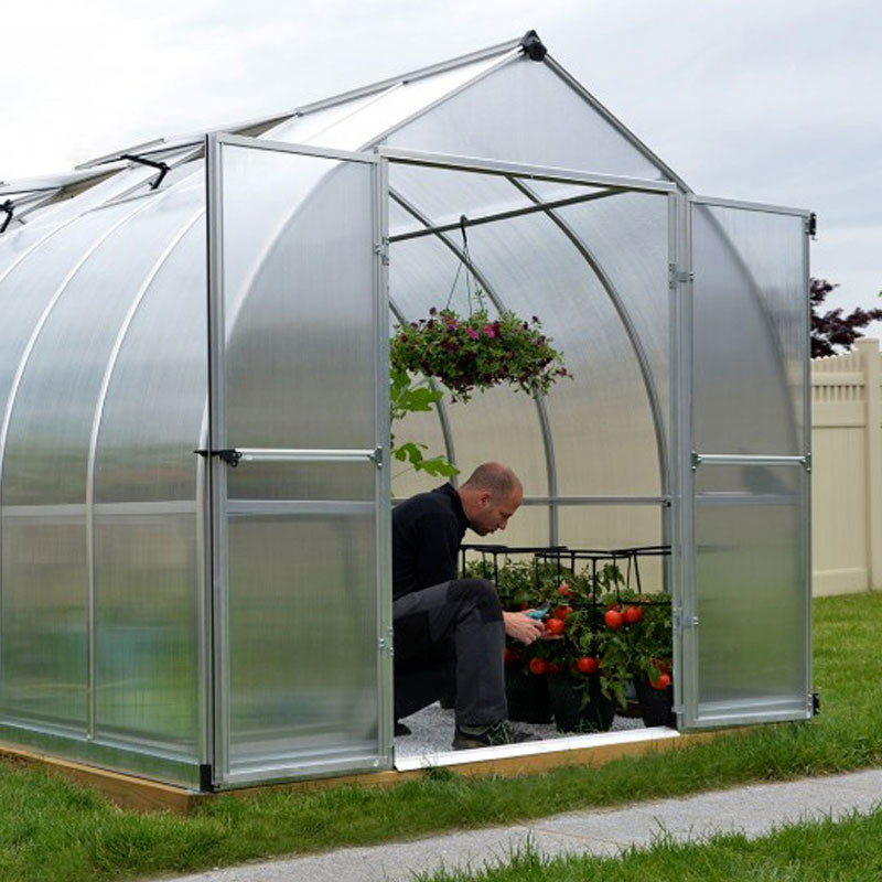 Serre de jardin 245x490 cm - Double parois - Tunnel Bella Silver - Canopia