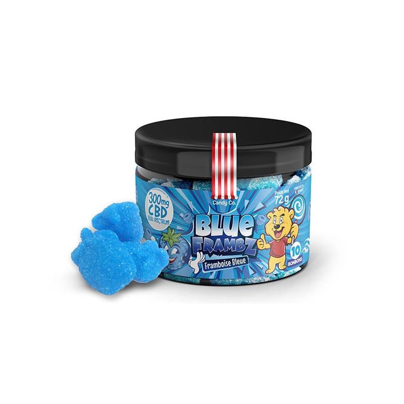 Caramelle al gusto di lampone blu - CBD 300mg - 72g - Candy Co
