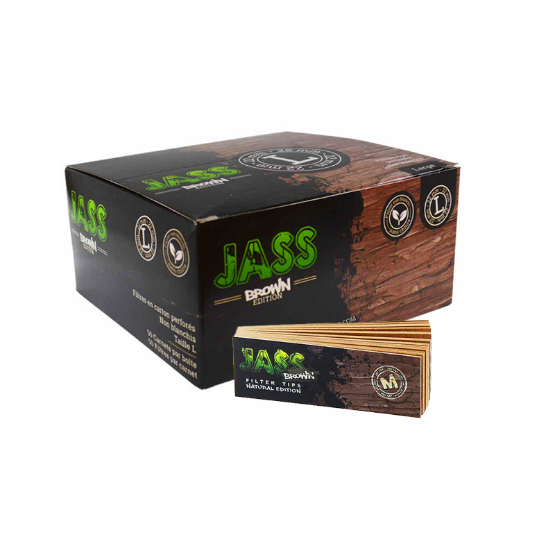 Jass - Confezione da 50 puntali filtranti marroni - Taglia L