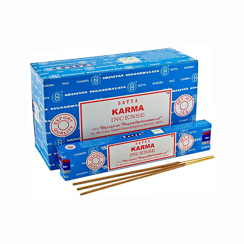 Set di 12 incensi KARMA - 15g - satya