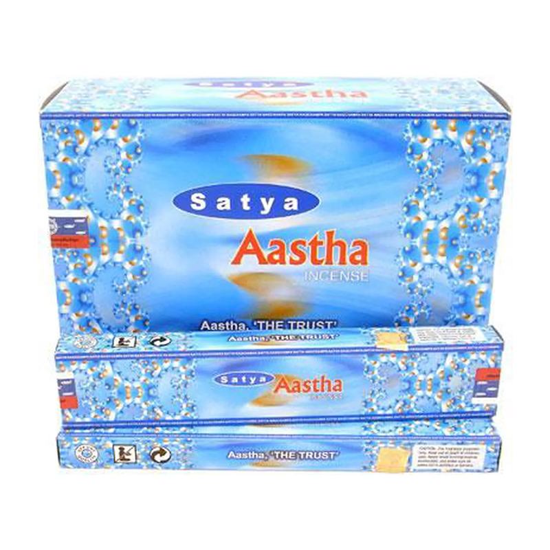 Satya - Conjunto de 12 - Incenso AASTHA - 15G