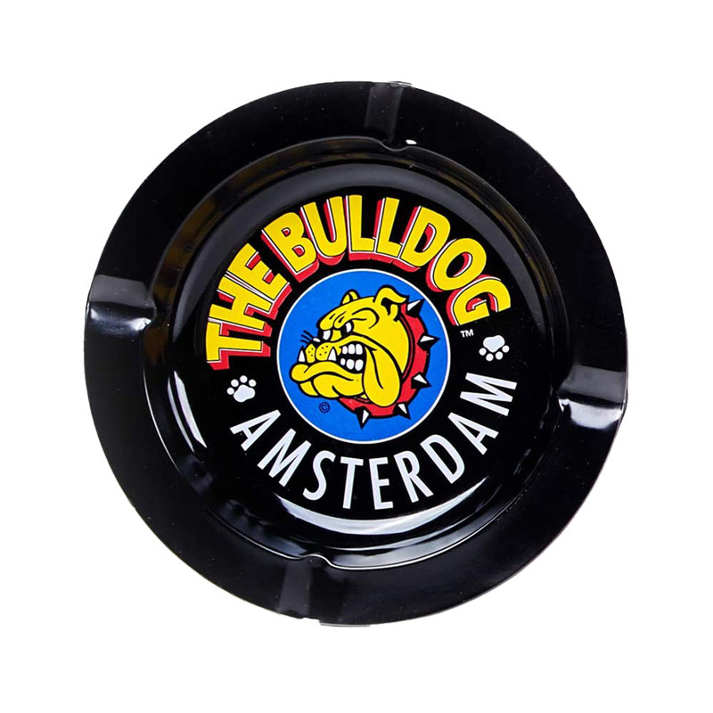 Posacenere in metallo - The Bulldog - Nero