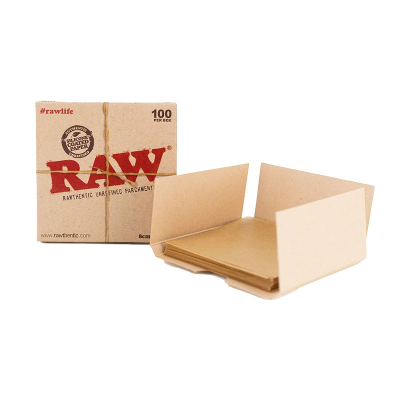 Boîte de 100 papiers parchemin - Raw