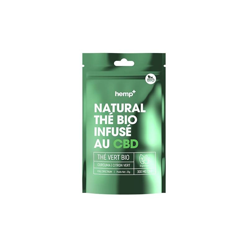 Chá de Ervas Biológicas CBD - 300g - Natural - Ajuda à digestão - HEMP+