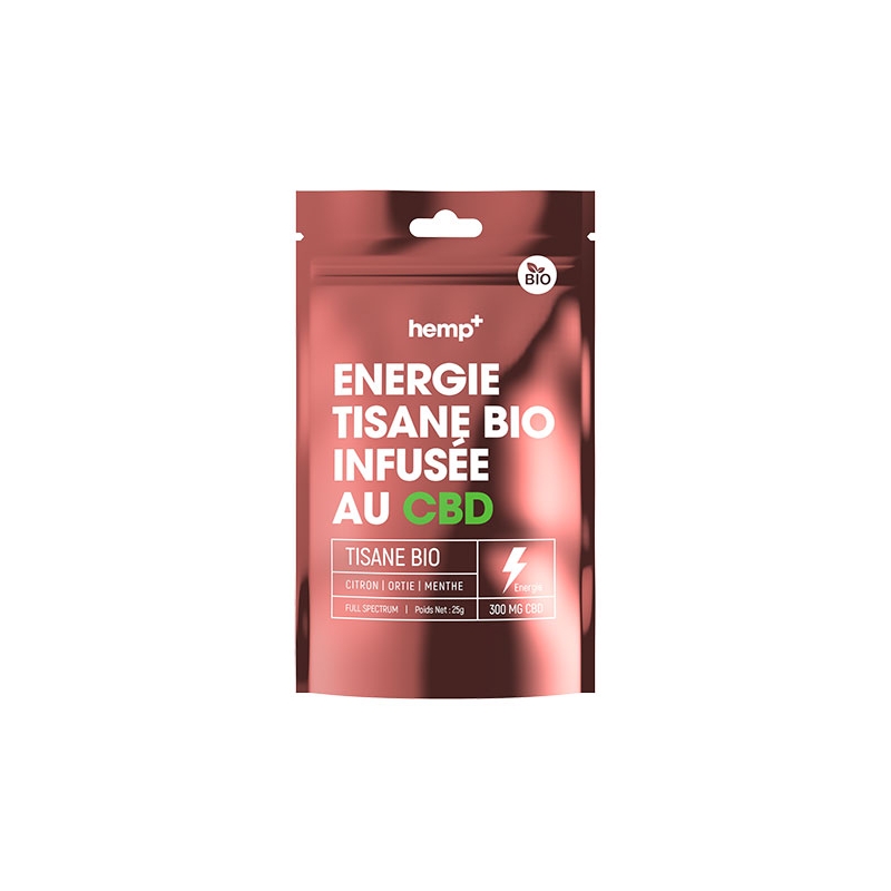 Tisane Bio CBD - 300g - Energie - Améliore la vigueur- HEMP+