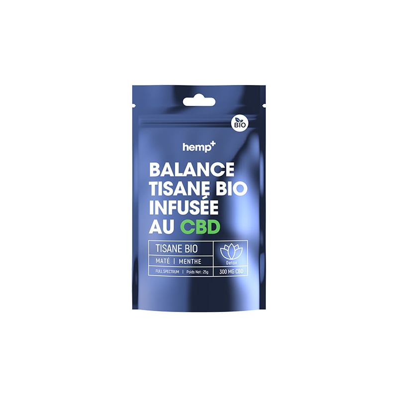 Tisane Bio CBD- 300g - Balance - Effet Detox - HEMP+