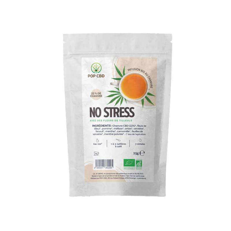 Chá de Ervas Essencial Sem Stress BIO 25g - Pop CBD