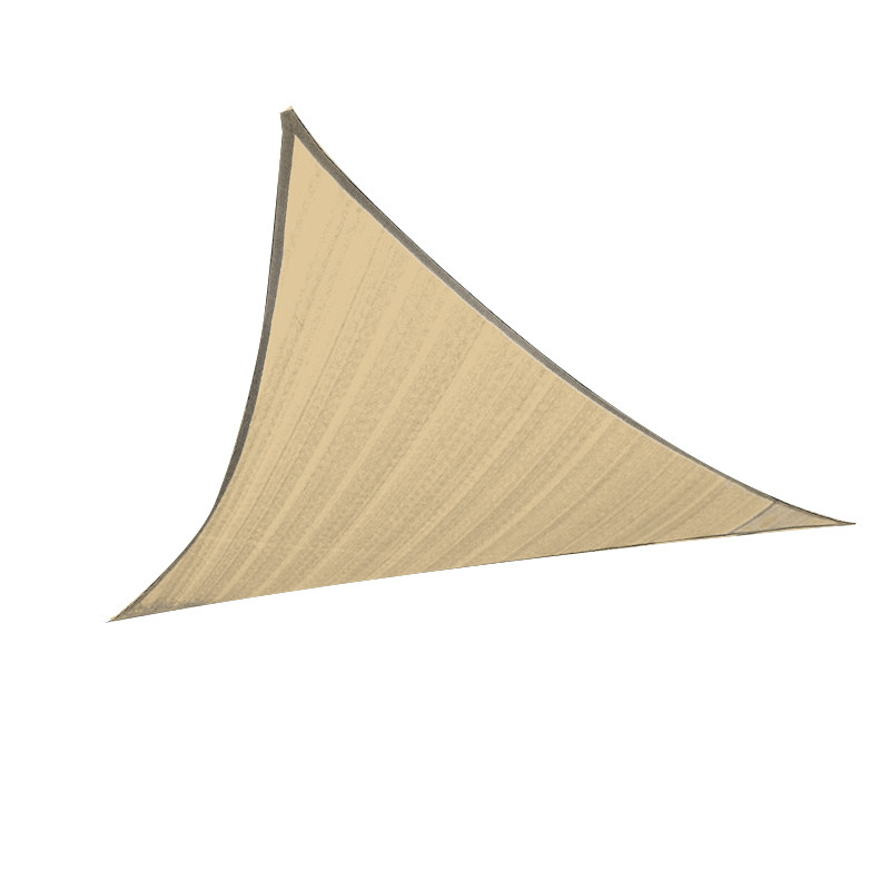 Voile d'ombrage - Beige sable - Triangulaire - Tuindeco