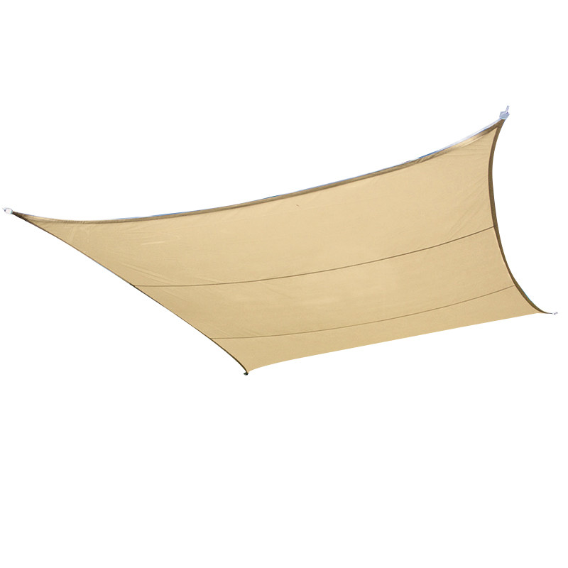 VOILE D'OMBRAGE IMPERMEABLE 420X420CM BEIGE SABLE