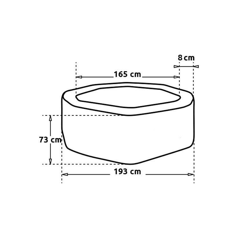 Spa semi-rigide 4 à 6 places + 5 mobiliers Octopus - Netspa