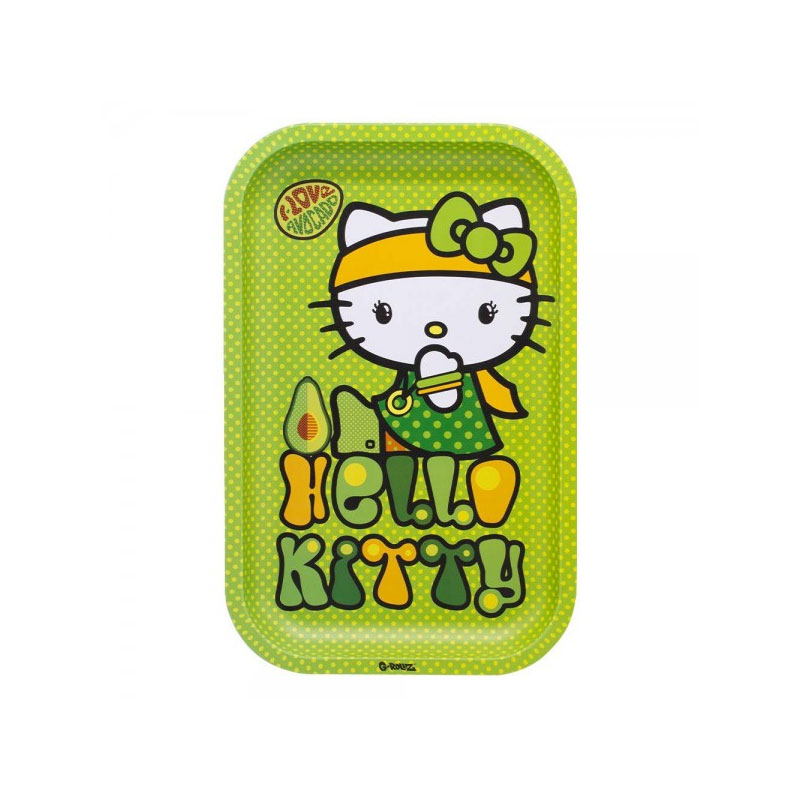 Bandeja de design metálico - Médio - Hello Kitty Abacate - 27,5x17,5cm - G-Rollz