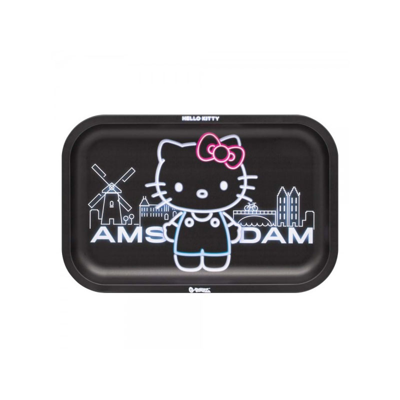 Bandeja de design em metal - Médio - Hello Kitty Neon Amsterdam - 27,5x17,5cm - G-Rollz