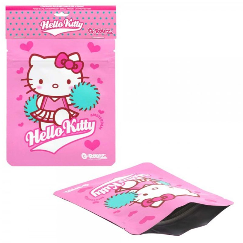 Bolsas resistentes ao odor x8 - Hello Kitty Cheerleader - 100x125mm - G-Rollz
