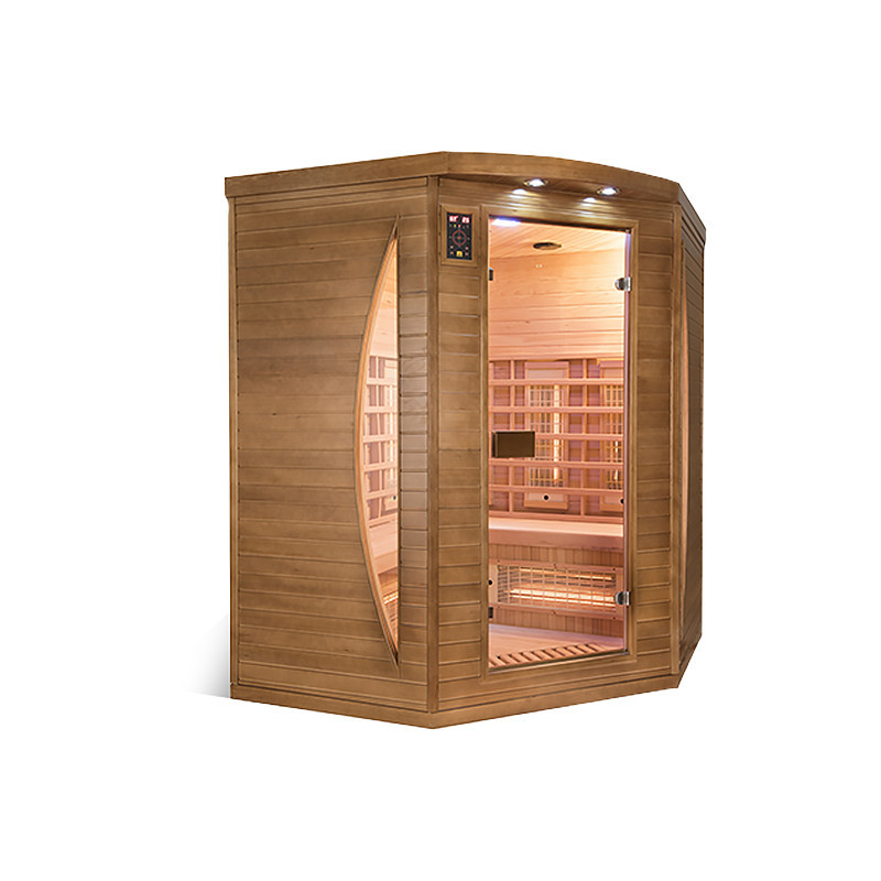Sauna infrarouge Spectra angulaire - 3 places - France Sauna