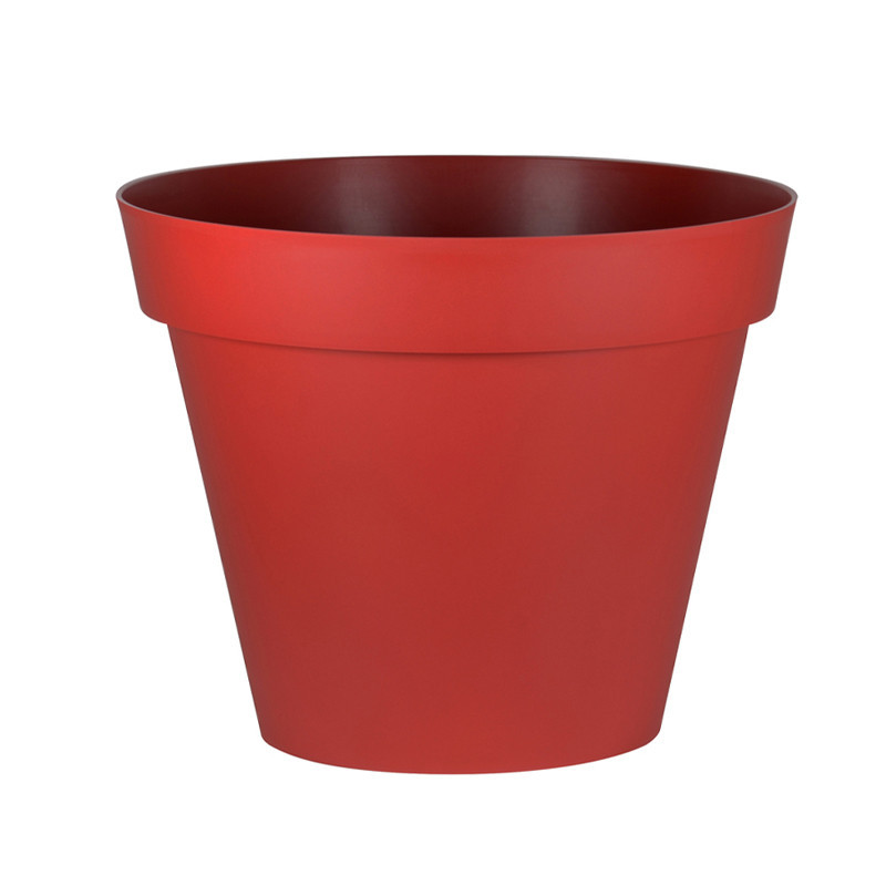 Pot rond Toscane Ø15cm 1.6L rouge rubis - EDA Plastique