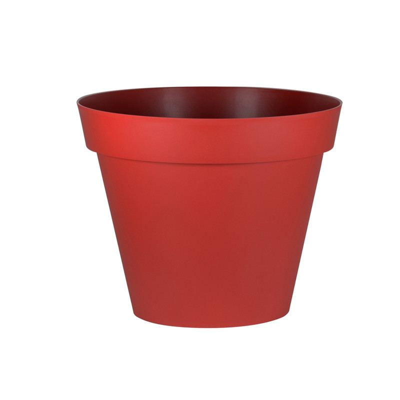 Pot rond Toscane Ø14cm 1.1L rouge rubis - EDA Plastique