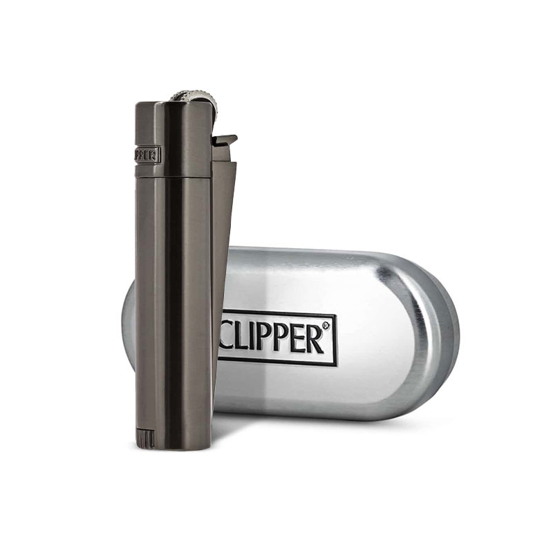 Encendedor recargable de metal y piedra - CP11RH - Carbon Metal - Clipper