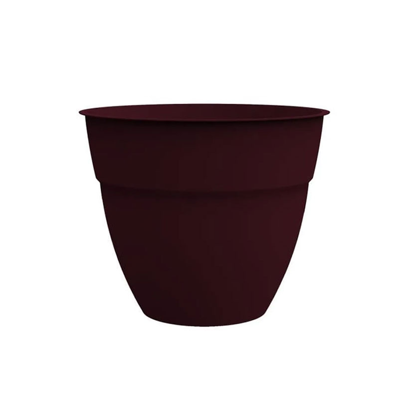 Pot rond 25cm - 25,6x21,2cm - 6,5L - Osaka rouge bourgogne - EDA Plastique
