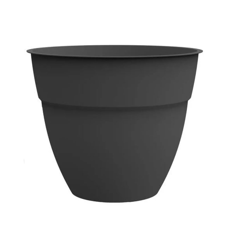 Pot rond 40cm - 41x34,3cm - 28,3L - Osaka gris anthracite - EDA Plastique