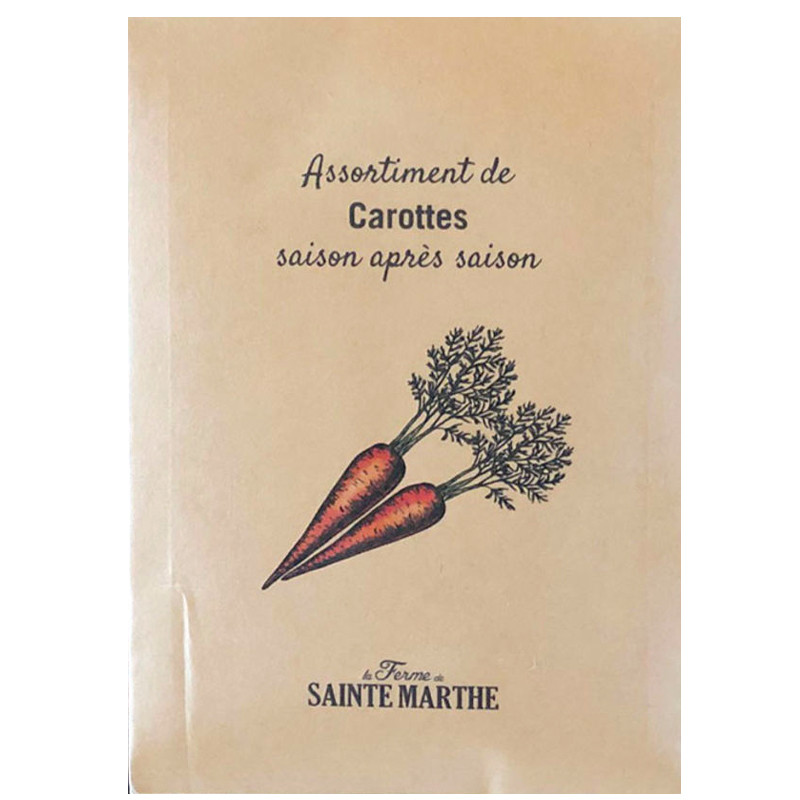 Carotte - 1500 graines - Assortiment saison après saison - AB - La ferme Sainte Marthe