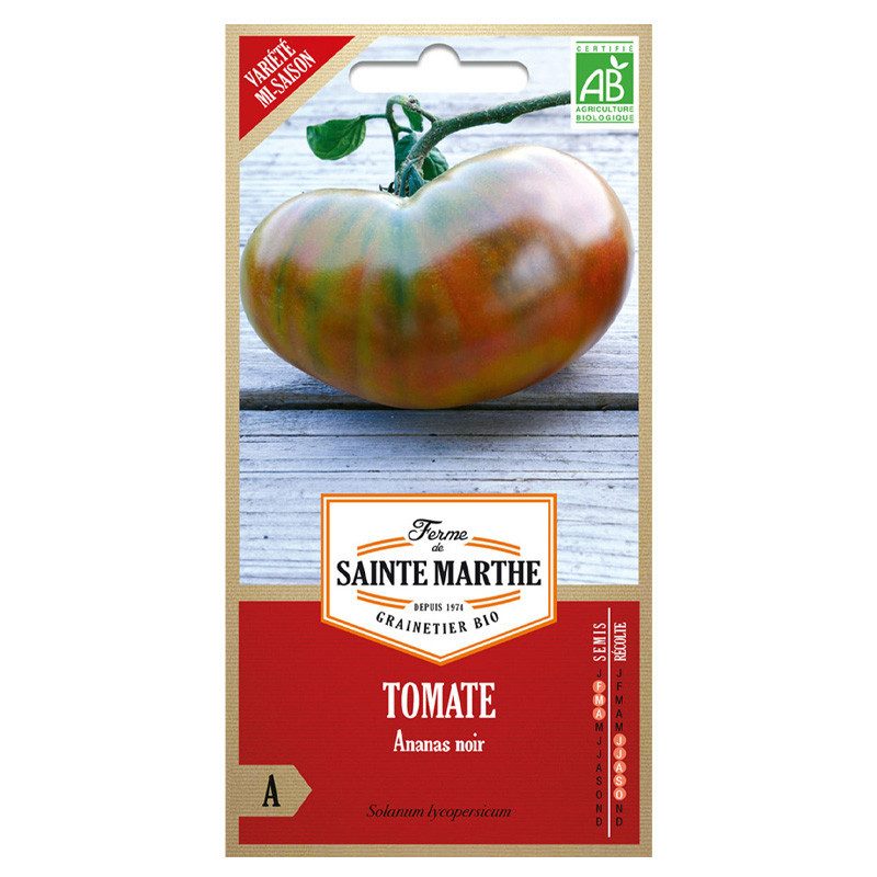 Tomate Ananas Noir - 50 graines - AB - La ferme Sainte Marthe