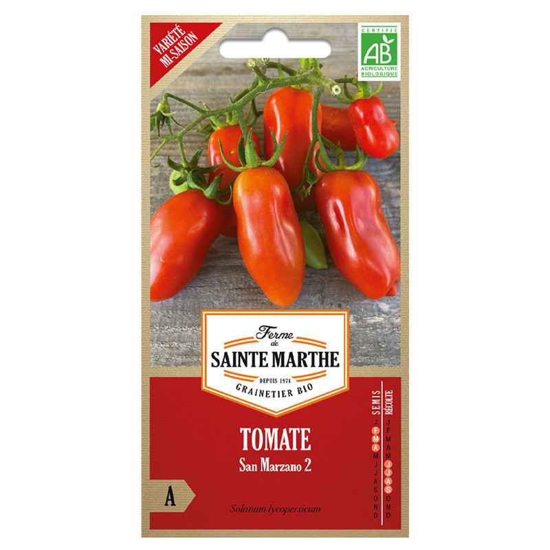 50 GRAINES TOMATE SAN MARZANO 2 AB