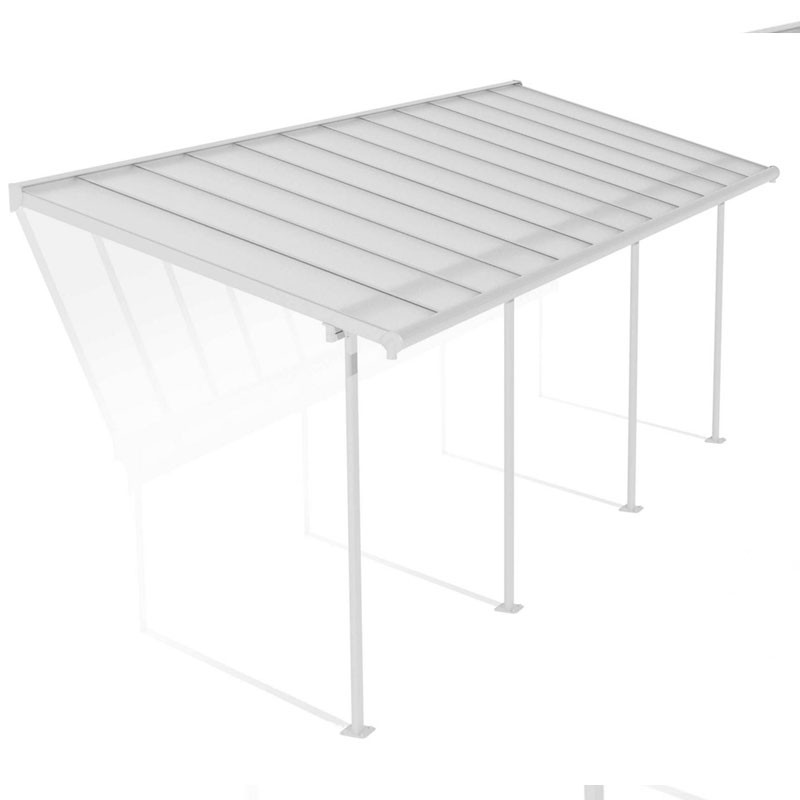 Pergola 224x670,5cm - Sierra - Blanc - Clair - Canopia