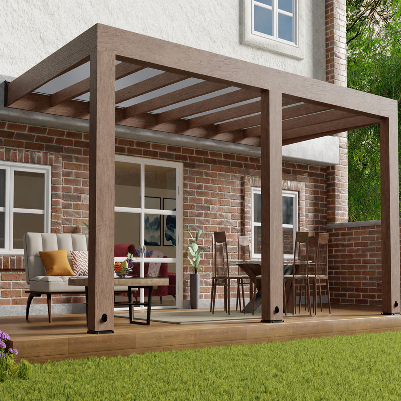 Pergola - Helsinki - 535x300cm - Legno di cedro Canopia