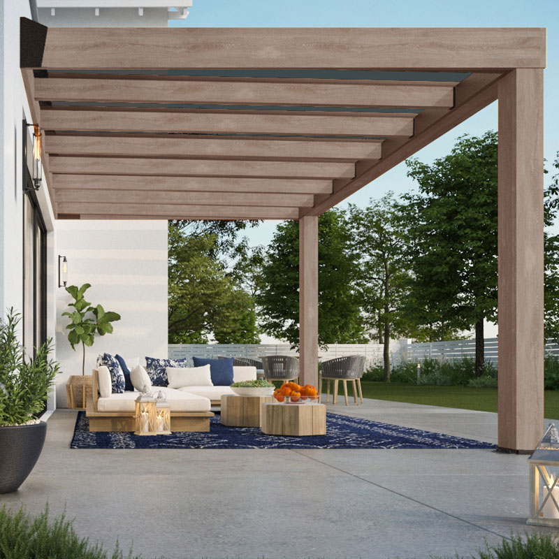 Pergola - Helsinki - 470x300cm - Controllo solare - Legno di cedro Canopia